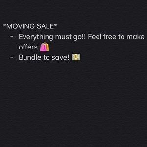 Moving sale!
